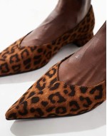 Lavinia heeled ballet in leopard