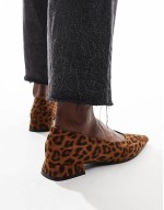Lavinia heeled ballet in leopard
