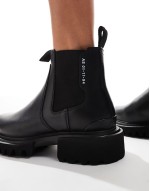 Ada leather chelsea boots in black