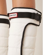 Intrepid tall buckle snow boots in white