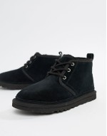 Neumel Black Lace Up Ankle Boots