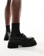 Jacina studded chunky loafers in black