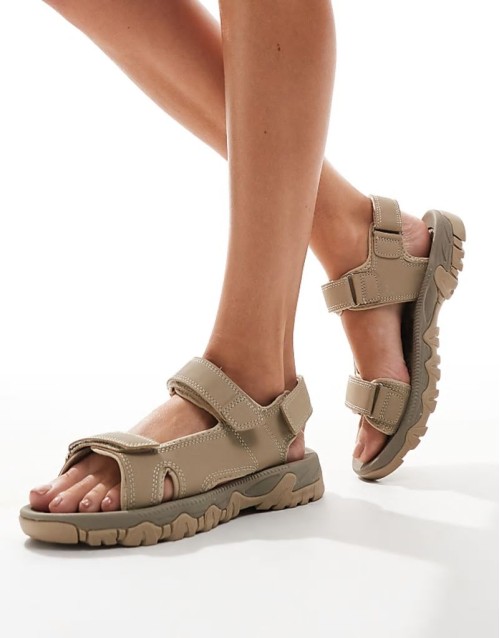 sports sandals in brown